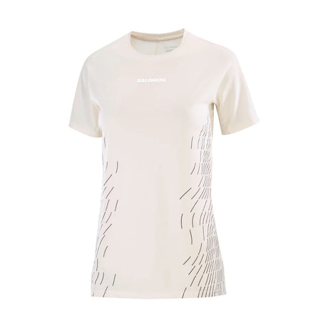 Salomon Sense Aero Short Sleeve Tee GFX (Women's) - SS - Whisper White - Find Your Feet Australia Hobart Launceston Tasmania