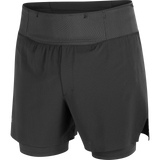 Salomon Sense Aero 2 In 1 5" Trail Shorts (Men's) - Deep Black