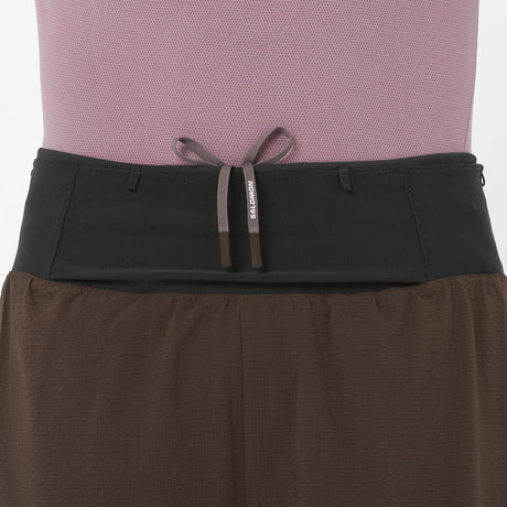 Salomon Sense Aero 2 In 1 5" Trail Shorts (Men's) - Coffee Bean