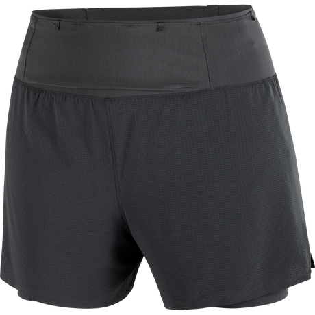 Salomon Sense Aero 2 In 1 4" Trail Shorts (Women's) - Deep Black