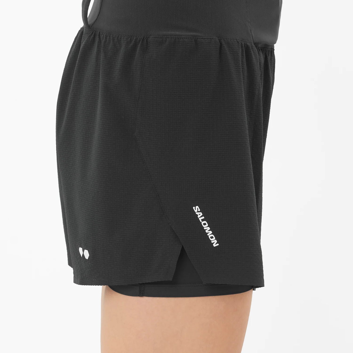 Salomon Sense Aero 2 In 1 4" Trail Shorts (Women's) - Deep Black