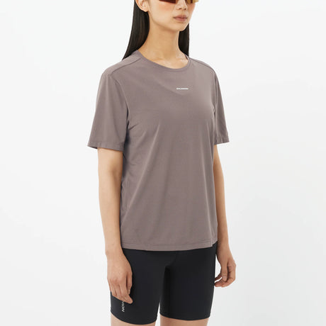 Salomon Shakeout Core Short-Sleeve Tee (Women's) - Iron