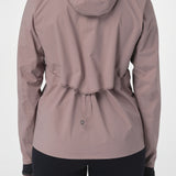 Pink jacket with a hood on a light gray background - Salomon Bonatti Waterproof Jacket (Women's) - Antler