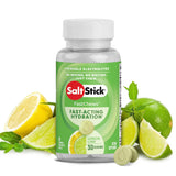 SaltStick FastChews supplement bottle with lemon and lime slices on a white background - SaltStick FastChews - Lemon-Lime Bottle