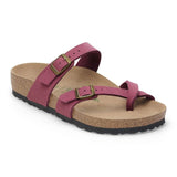 Birkenstock Mayari Vegan Berry Crush Synthetic Regular (Women's) - Find Your Feet Australia Hobart Launceston Tasmania