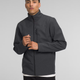 A man wearing a dark gray zip-up jacket with a stand-up collar, shown from the waist up against a light gray studio background. - The North Face Apex Bionic 3 Jacket (Men's) - TNF Dark Grey Heather