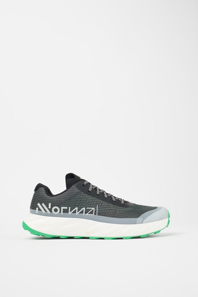 NNormal Kjerag Shoe (Men's) Black/Green - Find Your Feet Australia Hobart Launceston Tasmania