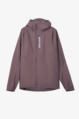 Purple raincoat with a brand logo on a light gray background - NNormal Trail Rain Jacket 02 (Men's) - Purple