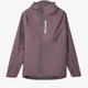 Purple raincoat with a brand logo on a light gray background - NNormal Trail Rain Jacket 02 (Women's) - Purple