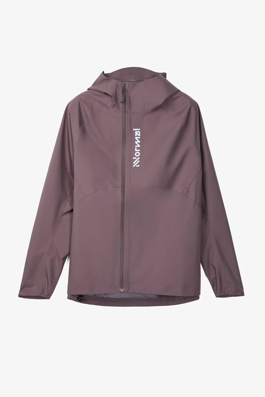 Purple raincoat with a brand logo on a light gray background - NNormal Trail Rain Jacket 02 (Women's) - Purple