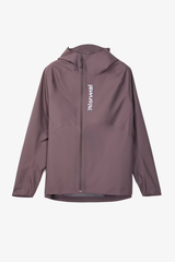 Purple raincoat with a brand logo on a light gray background - NNormal Trail Rain Jacket 02 (Women's) - Purple