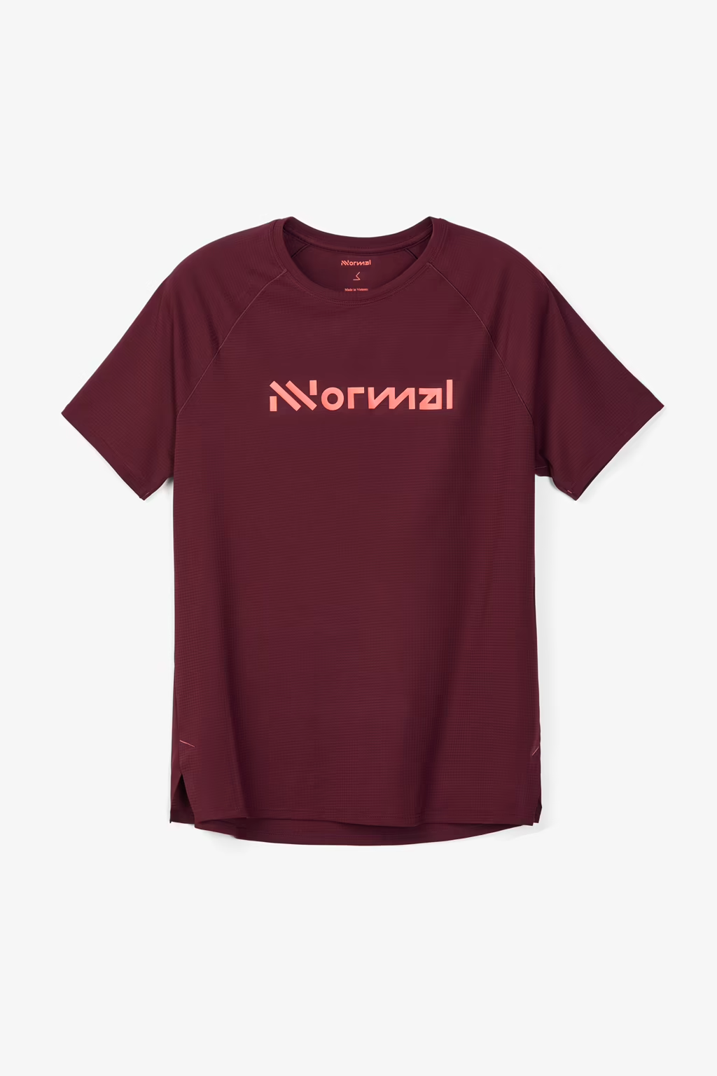 Maroon t-shirt with 'Normal' logo on a white background - NNormal Race T-Shirt 02 (Women's) - Burgundy