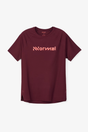 Maroon t-shirt with 'Normal' logo on a white background - NNormal Race T-Shirt 02 (Women's) - Burgundy