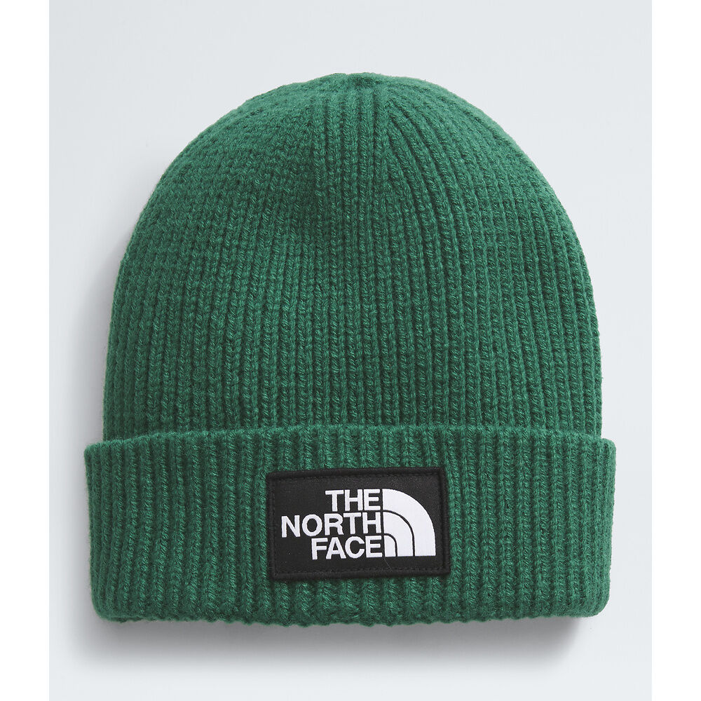 The North Face TNF Logo Box Cuffed Beanie (Unisex)