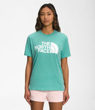 The North Face Half Dome Cotton SS Tee (Women's) - Wasabi/TNF White