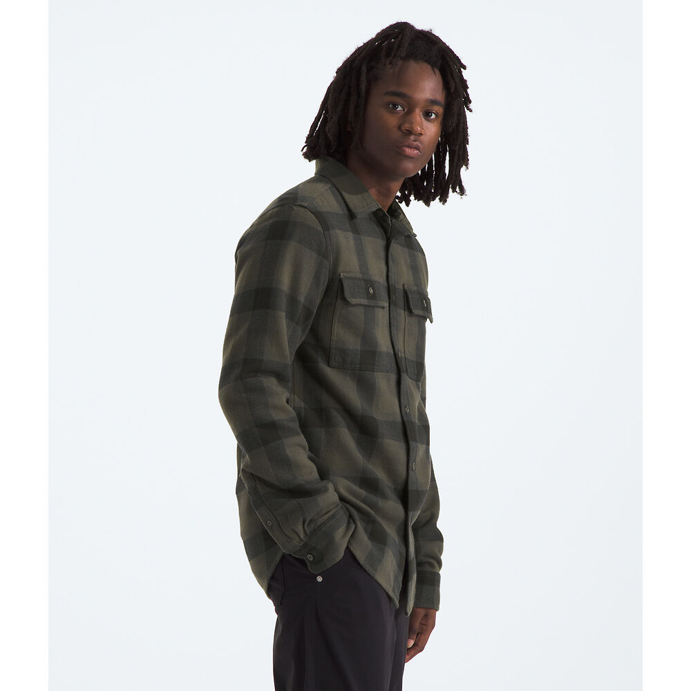The North Face Arroyo Flannel Shirt (Men's) - New Taupe Green TNF Shadow Small Plaid - Find Your Feet Australia Hobart Launceston Tasmania