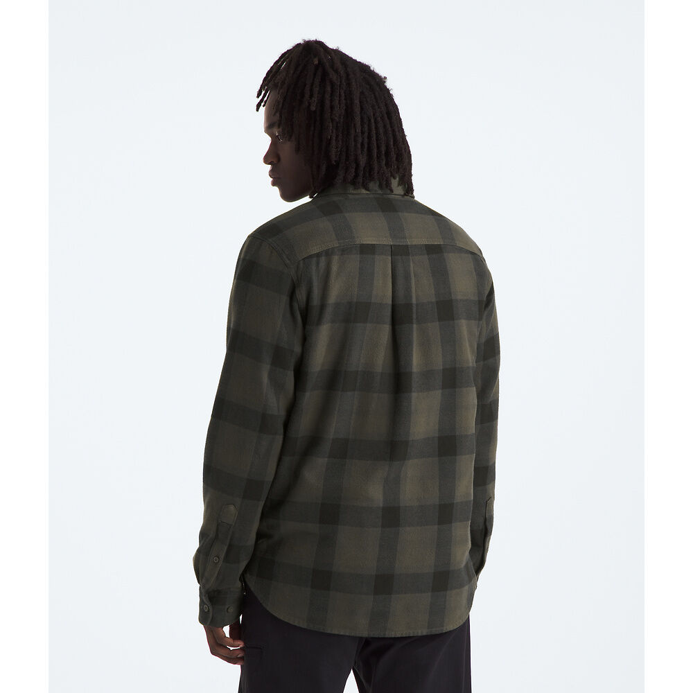 The North Face Arroyo Flannel Shirt (Men's) - New Taupe Green TNF Shadow Small Plaid - Find Your Feet Australia Hobart Launceston Tasmania
