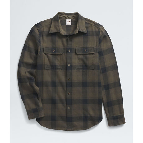 The North Face Arroyo Flannel Shirt (Men's) - New Taupe Green TNF Shadow Small Plaid - Find Your Feet Australia Hobart Launceston Tasmania