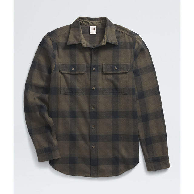 The North Face Arroyo Flannel Shirt (Men's) - New Taupe Green TNF Shadow Small Plaid - Find Your Feet Australia Hobart Launceston Tasmania