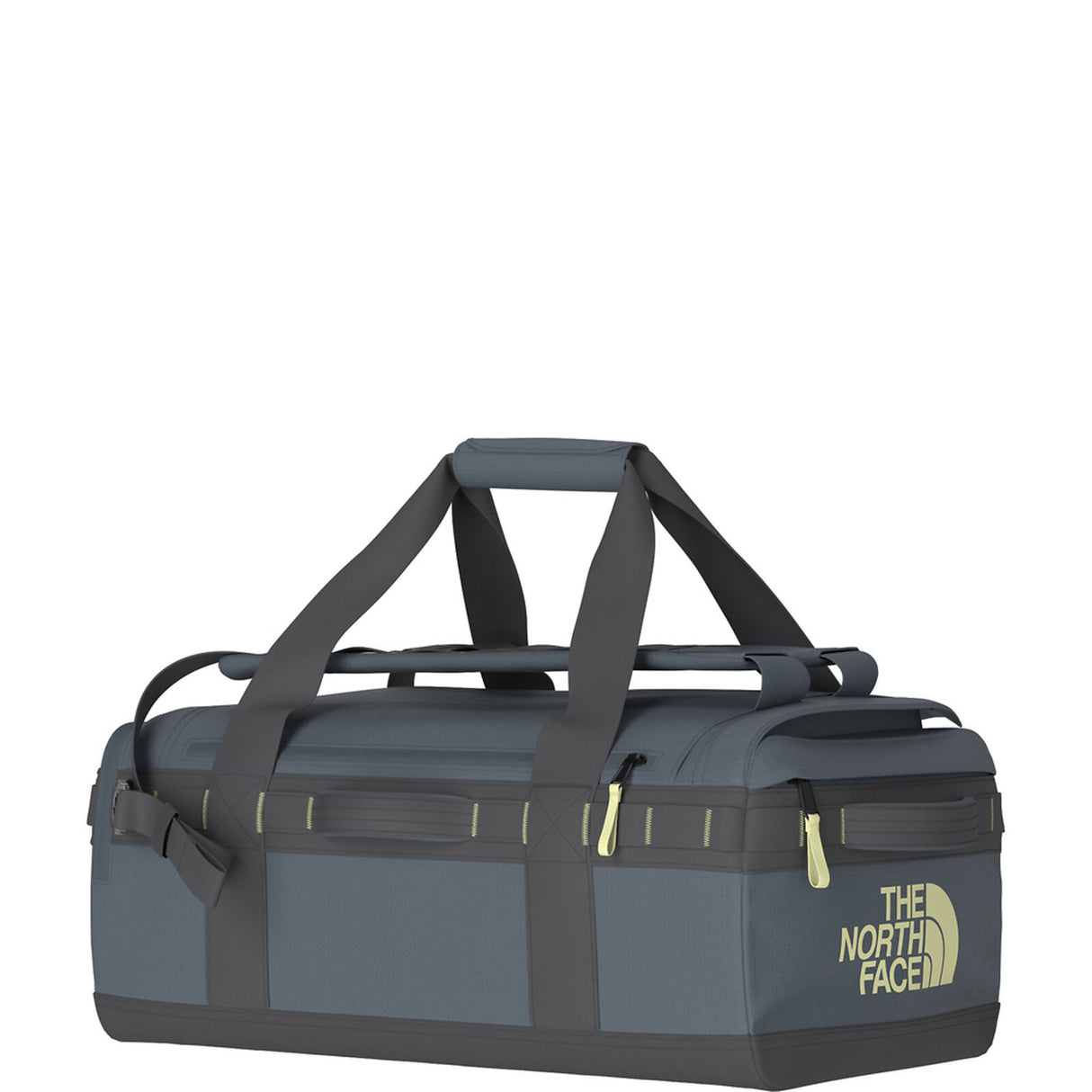 The North Face Base Camp Voyager Duffel 42L - Granite Grey/Anthracite Grey/Lemon Mist