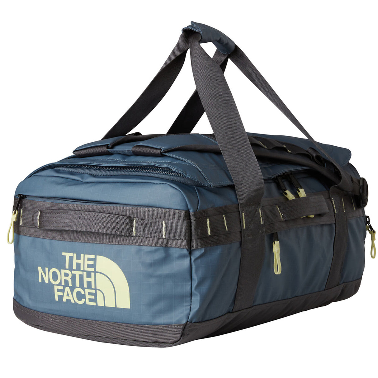 The North Face Base Camp Voyager Duffel 42L - Granite Grey/Anthracite Grey/Lemon Mist