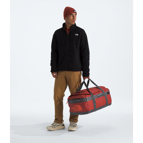 The North Face Base Camp Voyager Duffel 62L - Iron Clay/Anthracite Grey/Lava Red