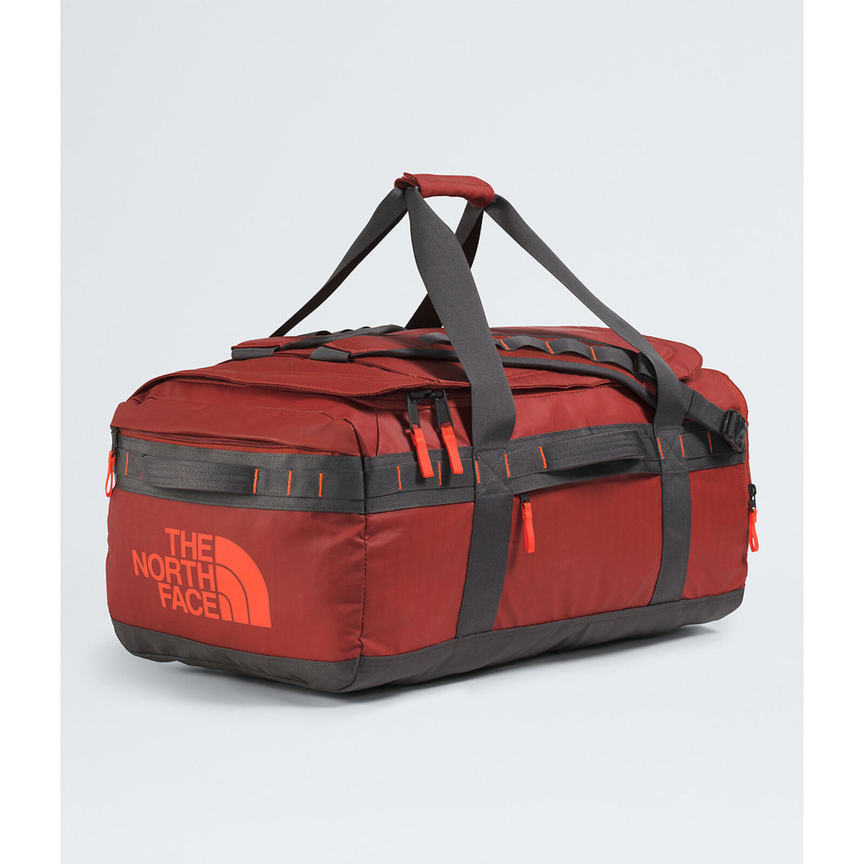 The North Face Base Camp Voyager Duffel 62L - Iron Clay/Anthracite Grey/Lava Red