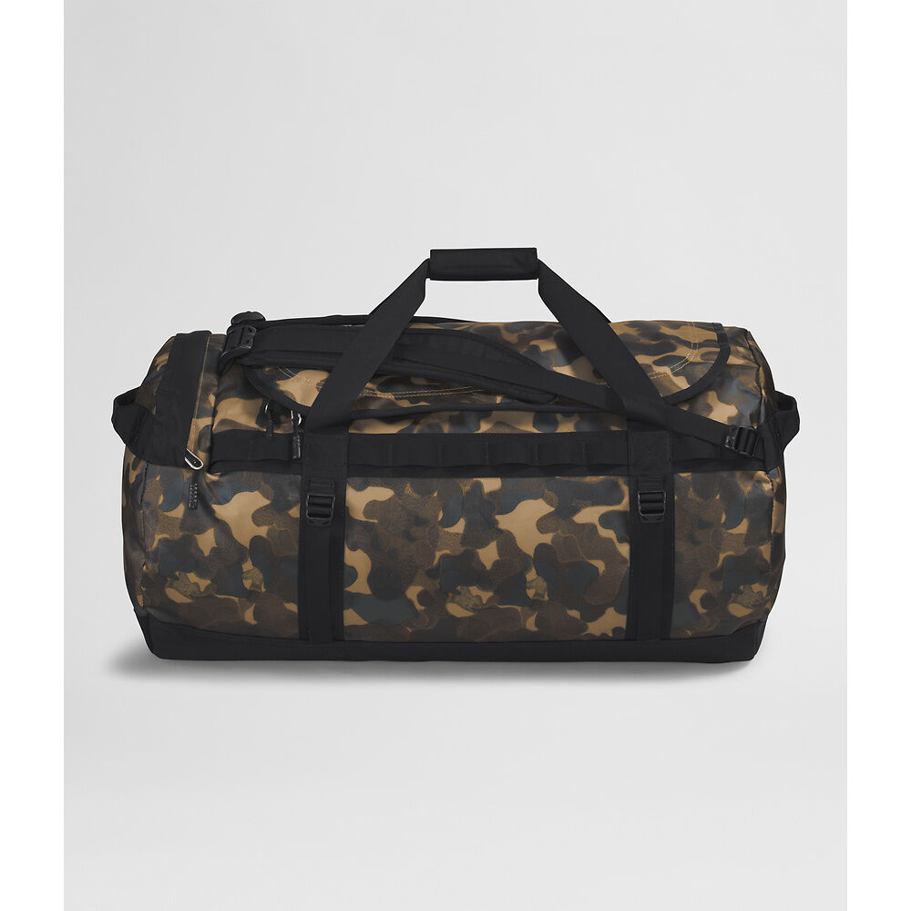 The North Face Base Camp Duffel Large - Utility Brown Camo Texture Small Print/TNF Black-NPF