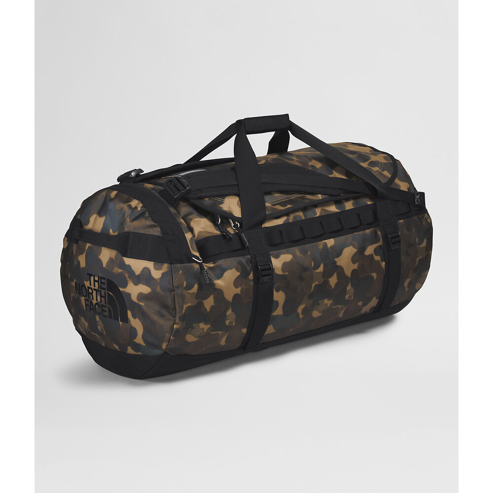 The North Face Base Camp Duffel Large - Utility Brown Camo Texture Small Print/TNF Black-NPF