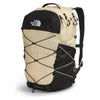 Beige and black backpack with The North Face logo on a white background - The North Face Borealis Backpack - Desert Stone/Stone Slab/Ember Soil