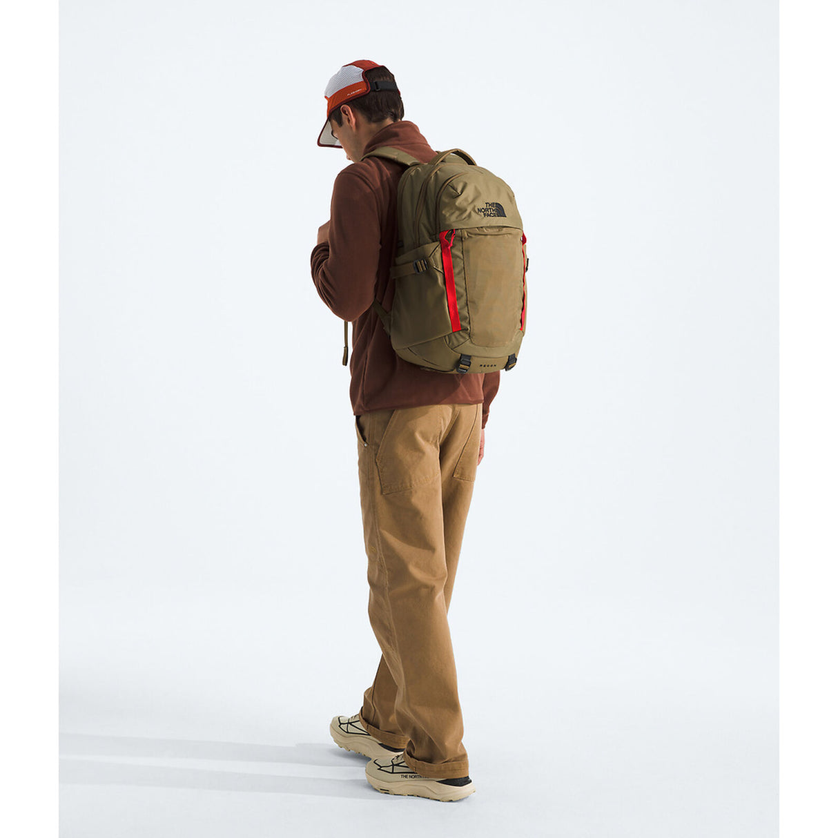 The North Face Recon Backpack - Cedar/Lava Red