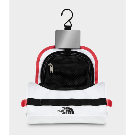 The North Face Base Camp Travel Canister Small - TNF White/TNF Black/Elevation Red