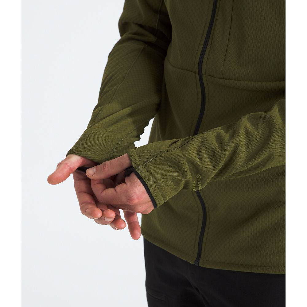 The North Face Summit Series FUTUREFLEECE™ Full Zip Hooded Jacket (Men's) - Forest Olive - Find Your Feet Australia Hobart Launceston Tasmania
