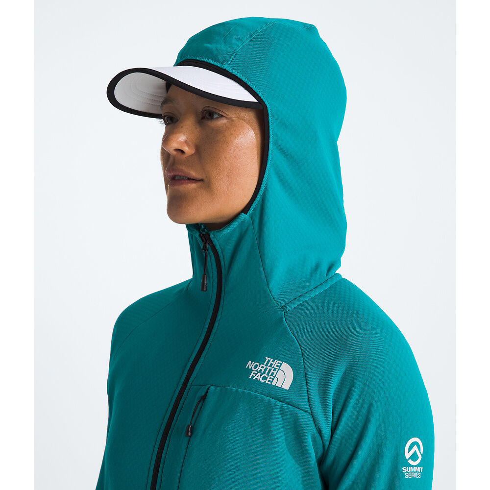 The North Face Summit Series FUTUREFLEECE™ Full Zip Hoodie (Women's) - Deep Teal - Find Your Feet Australia Hobart Launceston Tasmania