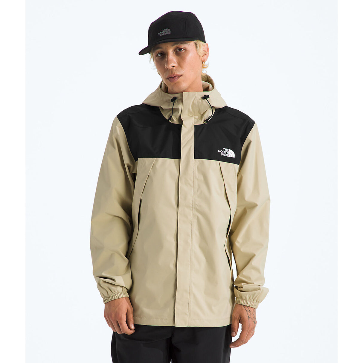 The North Face Antora Jacket (Men's) - Desert Stone/TNF Black