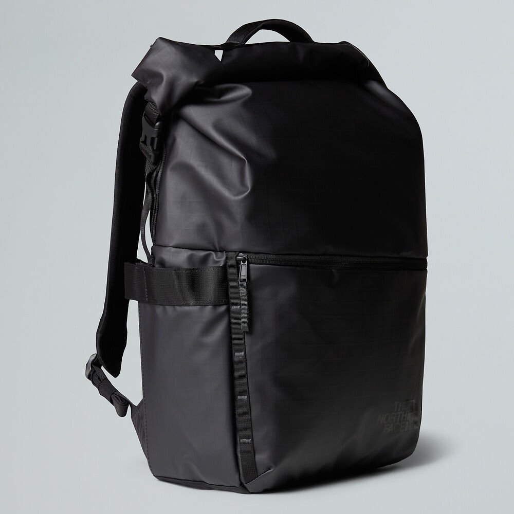 The North Face Base Camp Voyager Roll Top Backpack - TNF Black/Asphalt Grey - Find Your Feet Australia Hobart Launceston Tasmania