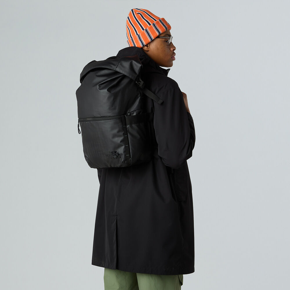 The North Face Base Camp Voyager Roll Top Backpack - TNF Black/Asphalt Grey - Find Your Feet Australia Hobart Launceston Tasmania