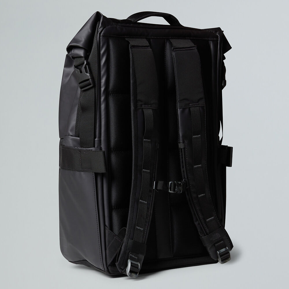 The North Face Base Camp Voyager Roll Top Backpack - TNF Black/Asphalt Grey - Find Your Feet Australia Hobart Launceston Tasmania