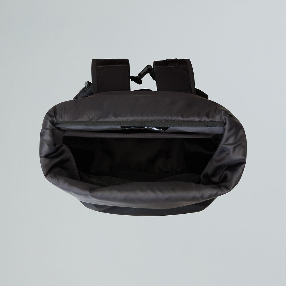 The North Face Base Camp Voyager Roll Top Backpack - TNF Black/Asphalt Grey - Find Your Feet Australia Hobart Launceston Tasmania