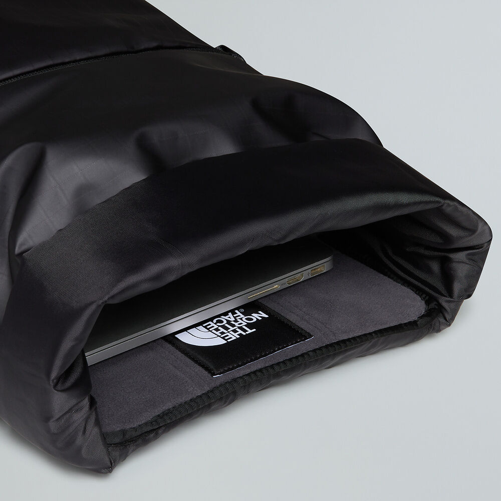 The North Face Base Camp Voyager Roll Top Backpack - TNF Black/Asphalt Grey - Find Your Feet Australia Hobart Launceston Tasmania