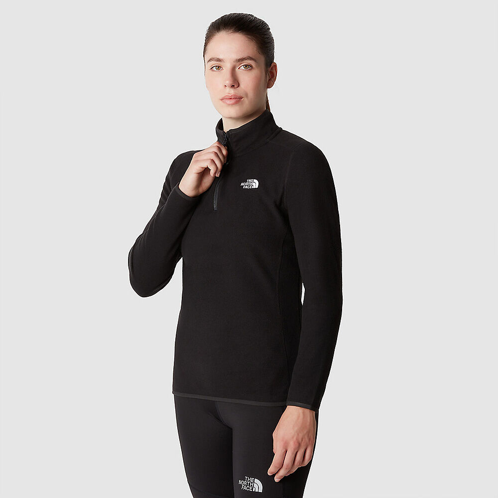 The North Face Glacier Quarter Zip Fleece (Women's) - TNF Black - Find Your Feet Australia Hobart Launceston Tasmania