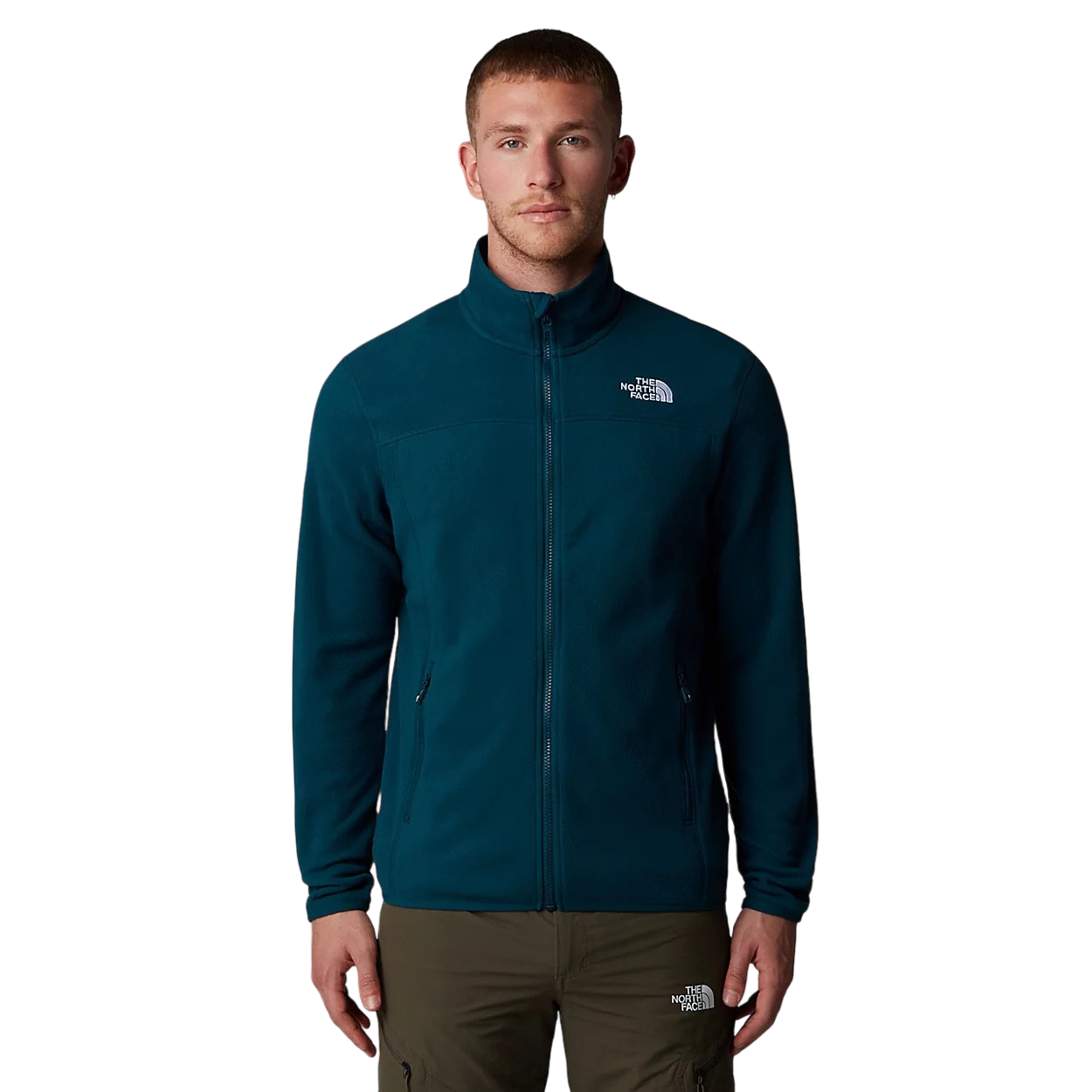 The North Face 100 Glacier Full-Zip Fleece (Men's) - Midnight Petrol - Find Your Feet Australia Hobart Launceston Tasmania