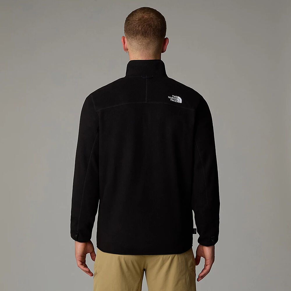 The North Face 100 Glacier Full-Zip Fleece (Men's) - Black-NPF- Find Your Feet Australia Hobart Launceston Tasmania