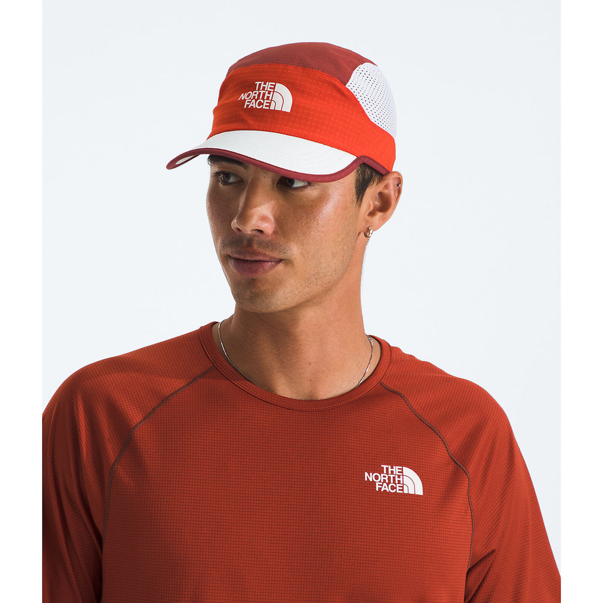 The North Face Summer LIGHTRANGE Run Hat - Iron Clay/Pearl Stone/Lava Red