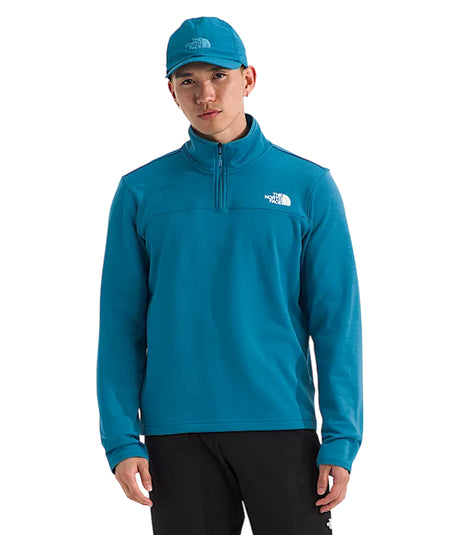 The North Face Cedar Trail Grid Fleece 1/4 Zip Jacket (Men's) - Dusk Blue