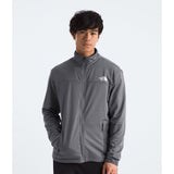 The North Face Cedar Trail Grid Fleece Full Zip Jacket (Men's) - Smoked Pearl