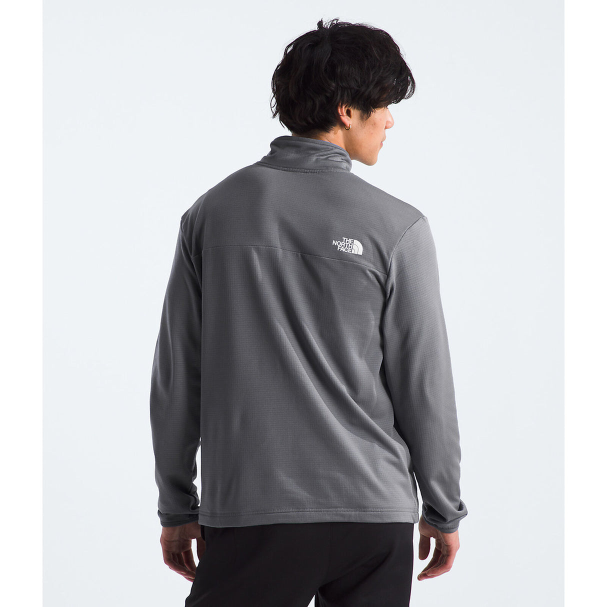 The North Face Cedar Trail Grid Fleece Full Zip Jacket (Men's) - Smoked Pearl