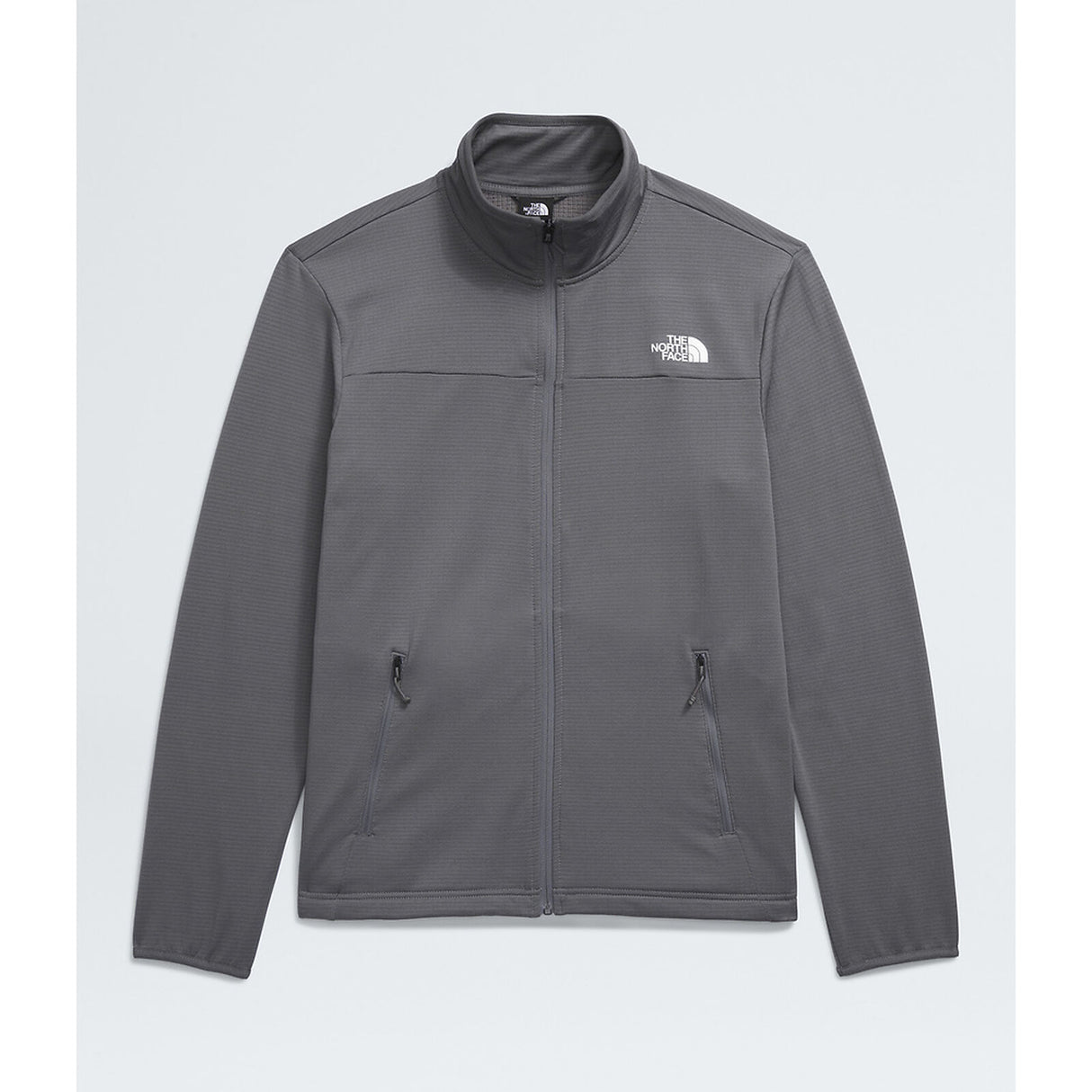 The North Face Cedar Trail Grid Fleece Full Zip Jacket (Men's) - Smoked Pearl