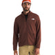 The North Face Cedar Trail Grid Fleece Full Zip Jacket (Men's) - Ember Soil