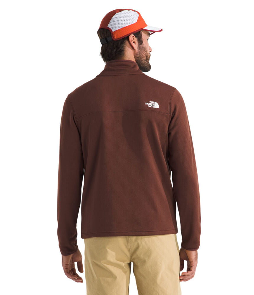 The North Face Cedar Trail Grid Fleece Full Zip Jacket (Men's) - Ember Soil